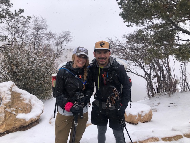 athletes in snow